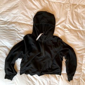 Lululemon oversized crop scuba 1/2 zip